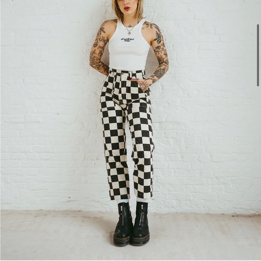 P&CO 304 service fatigue pant checkerboard